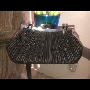 Black and sliver evening clutch